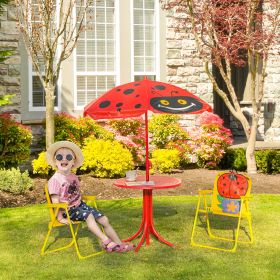 Kids Table and Chair Set (Option: Red-750x510x110 mm)