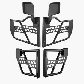 VEVOR Jeep Tube Doors, 4-Door, Hunting Style Jeep Tubular Door with DOT Certified Rear View Mirrors (Applicable Model and Year: 07-18 Jeep JK, Side Mirrors Included or not: Side Mirrors Included)