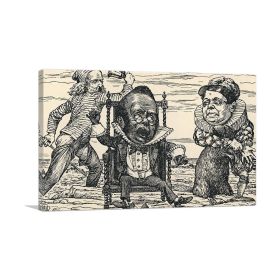 9'th Original Illustrations To Hunting Of The Snark (Type: Standard Framed Canvas Print, size: 32" x 24" / 80cm x 60cm (approx))