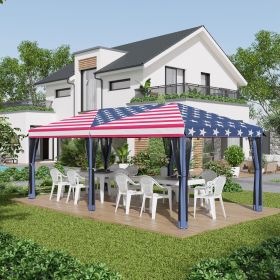 x20' Pop Up Party Tent Gazebo Wedding Canopy with 6 Sidewalls (Option: Multi Color-1200x380x280 mm)